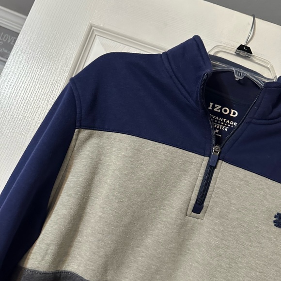 Mens IZOD Advantage Performance Long Sleeved Pullover - Picture 4 of 14